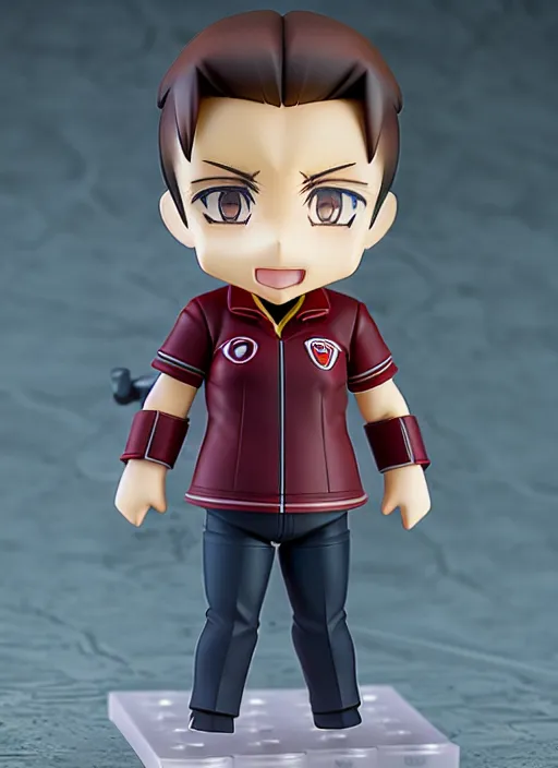 Image similar to a anime nendoroid of elon musk, car tesla 3, figurine, product photo, osamu tezuka, macoto takahashi, chibi, q posket, 8 k realistic, 3 d, cryengine, exquisite, two hands, smile, focus, symmetrical face, artstation, frostbite 3 engine