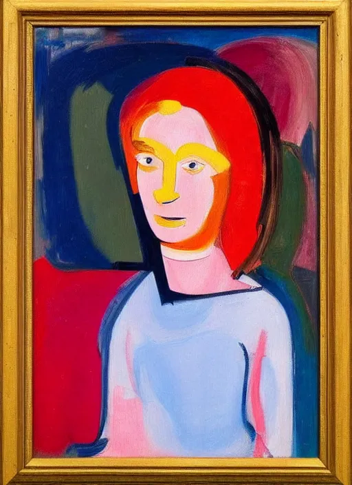 Image similar to portrait of a girl, painting by willem de kooning, expressive abstractionism, many stiff relief strokes of oil on canvas,