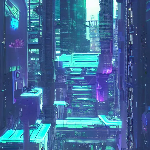 Image similar to cyberpunk future powerplants