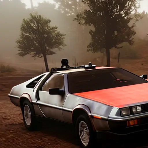 Image similar to delorean in red dead redemption 2