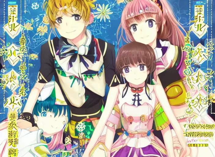 Image similar to rave part. kadokawa light novel, cover ; symmetry ; pattern