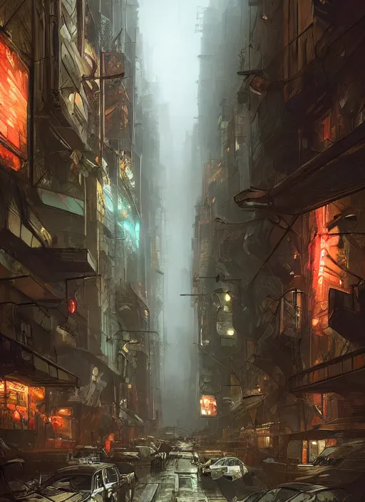 Image similar to post apocalyptic street in futuristic Manhatten, dramatic lighting, cinematic, establishing shot, extremely high detail, photo realistic, cinematic lighting, post processed, concept art, artstation, matte painting, style by eddie mendoza, raphael lacoste, alex ross