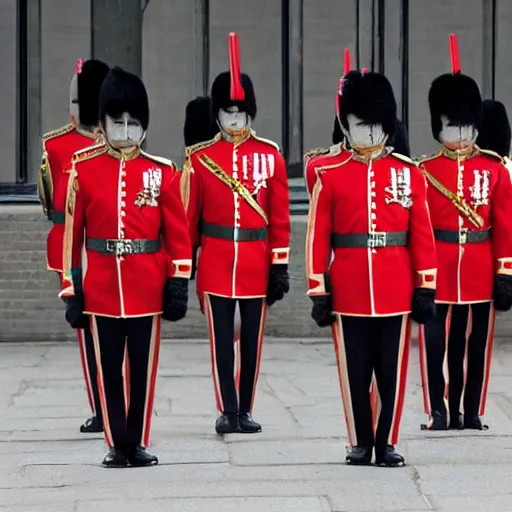 Prompt: the queens guard