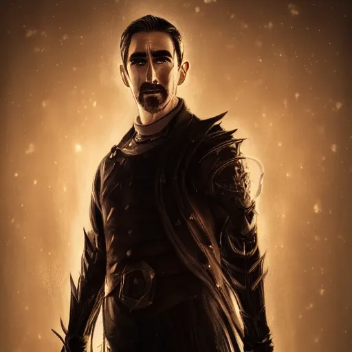 Image similar to lee pace portrait, arcane netflix, arcane vi, arcane jinx, concept portrait, riot, acrace catoon, detailed expression, high quality, cinematic lighting, fantasy, reflective, spotlight, digital artwork