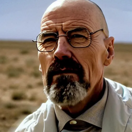 Prompt: Christopher Lee as Walter White in Breaking Bad