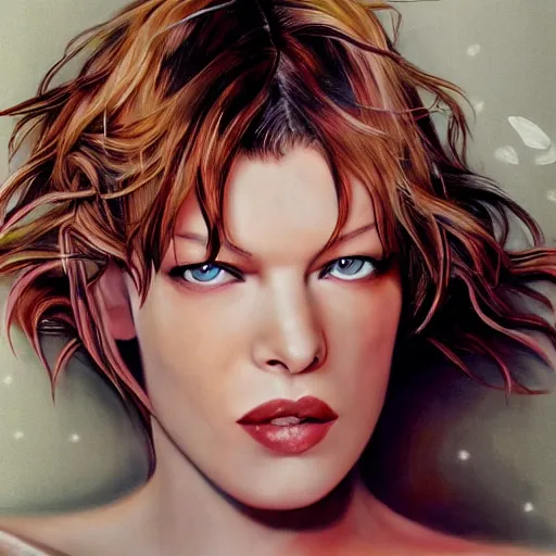 Image similar to milla jovovich by yoshii, chie,