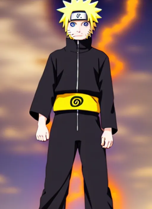 Image similar to naruto, full body shot, torso, pants, perfect eyes, wide angle, sharp focus on eyes,