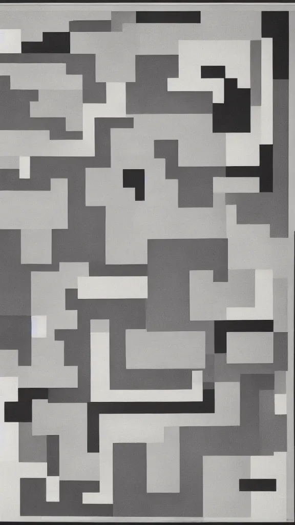 Image similar to a dream, by josef albers