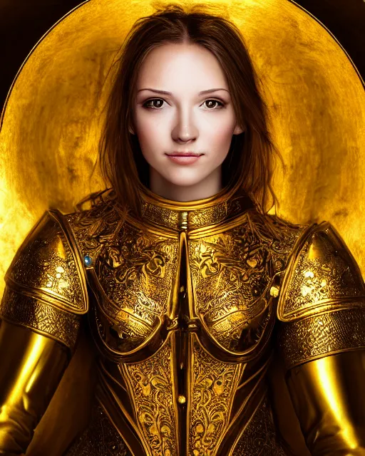 Prompt: fresco portrait of woman in shining golden armor, high production value, intricate details, high resolution, hdr, high definition, masterpiece, realistic, ultrarealistic, highly detailed, hd, sharp focus, non blurry, sharp, smooth