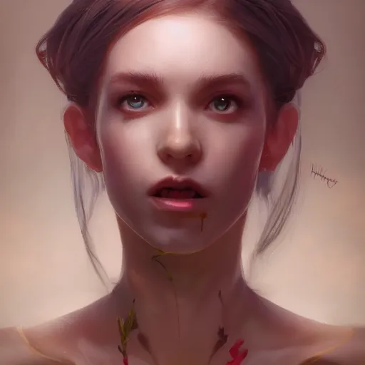 Image similar to Portrait of beautiful girl, huggy wuggy from poppy playtime video game, fullbody, ultra high detailed, oil painting, Greg Rutkowski, Charlie Bowater, Yuumei, Yanjun Cheng, unreal 5, DAZ, hyperrealistic, octane render, RPG portrait, dynamic lighting, fantasy art, beautiful face