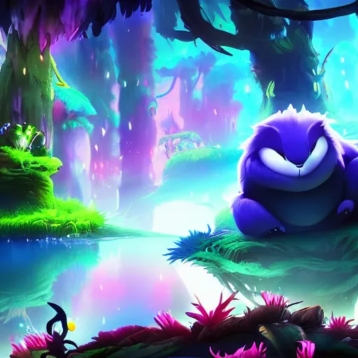 Prompt: Epic background in the style of Ori and the Blind Forest