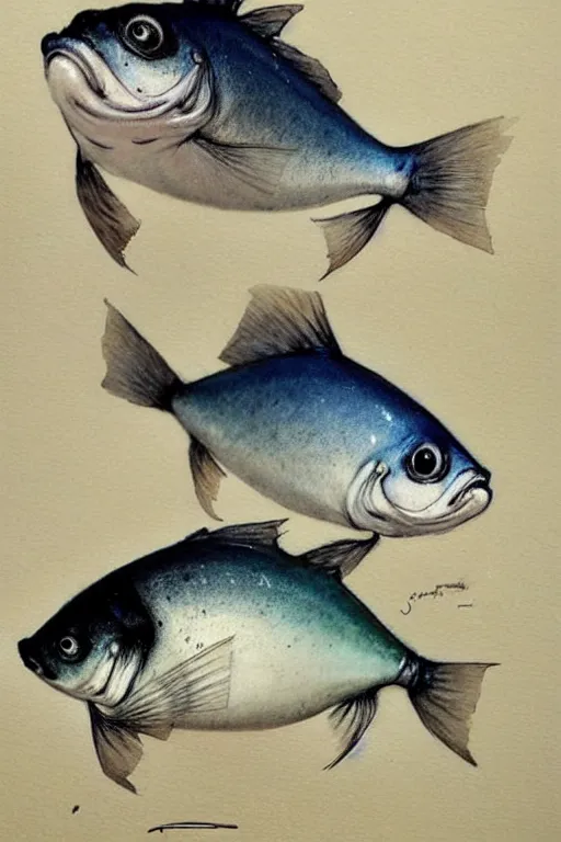 Image similar to ( ( ( ( ( cartoon fish in tuxedo. muted colors. ) ) ) ) ) by jean - baptiste monge!!!!!!!!!!!!!!!!!!!!!!!!!!!