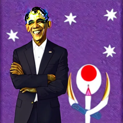 Prompt: barack obama as sailor moon