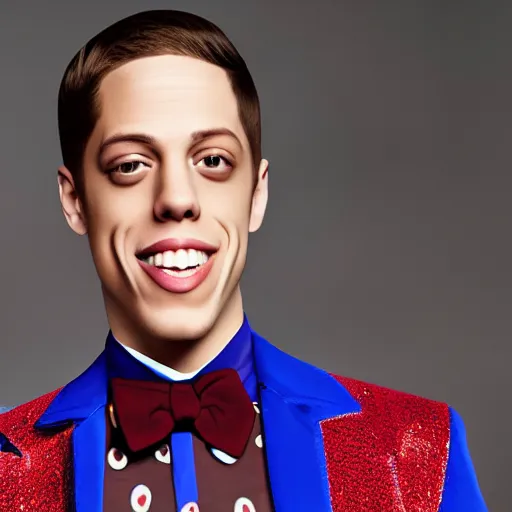 Image similar to Pete Davidson as Willy Wonka 4K quality super realistic