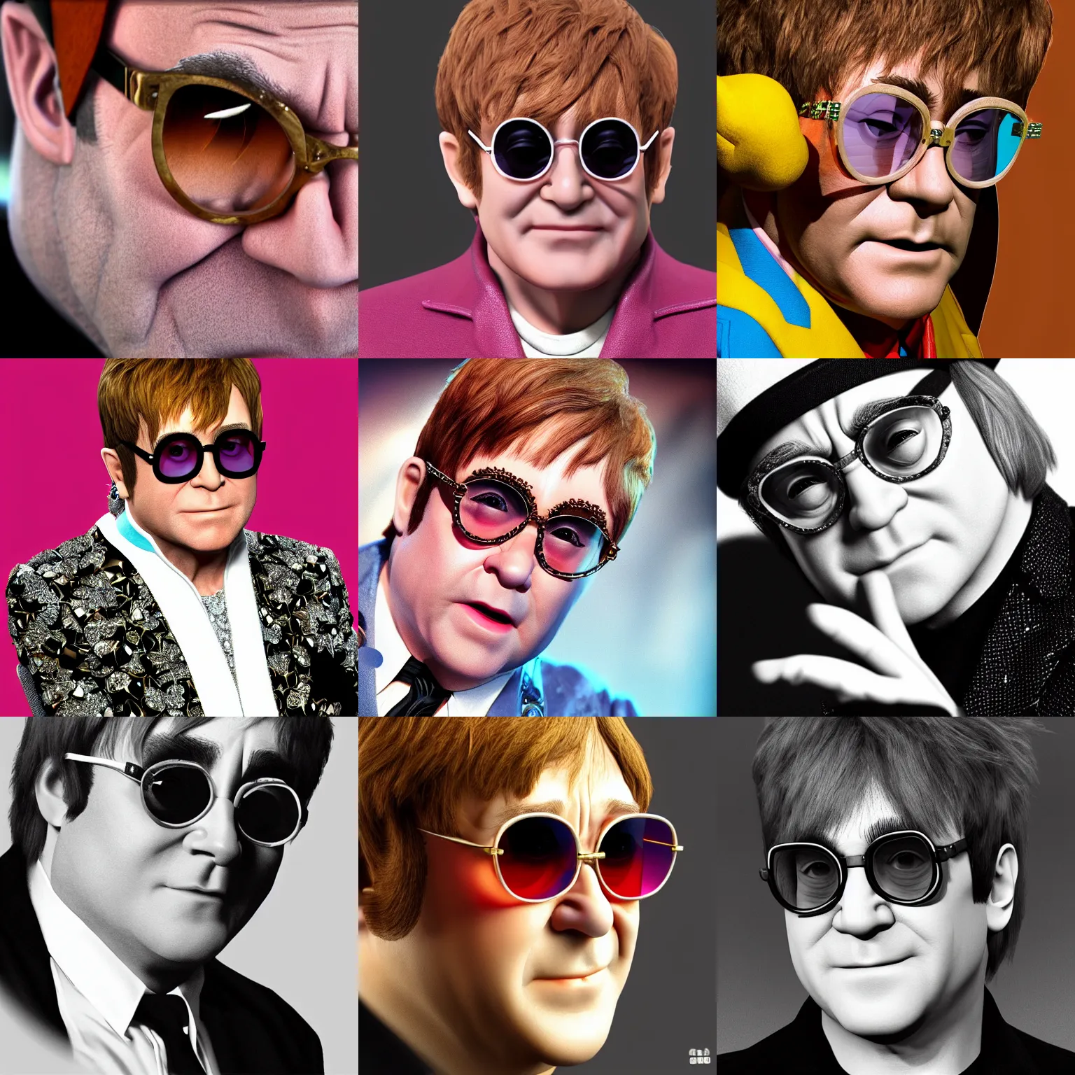 Prompt: Elton John lennon amiibo, 8k, raytracing, highly detailed, digital, photorealistic, unreal 6