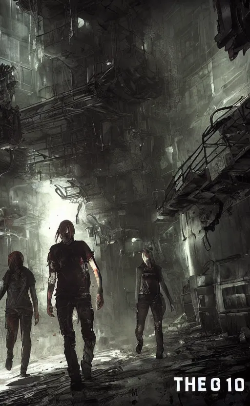 Prompt: the 100, soma game art style, nature, post apocalyptic, death, horror