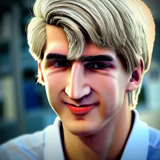 Prompt: handsome xqc