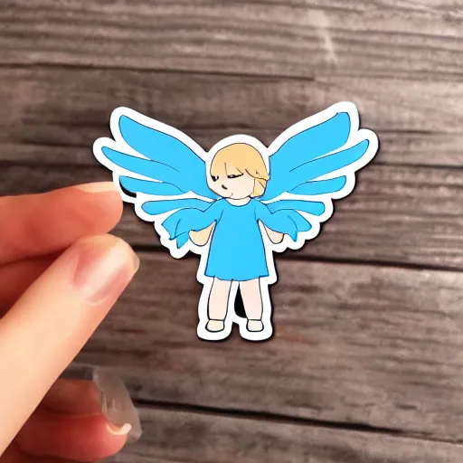 Prompt: sticker cute angel