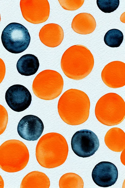 Image similar to minimalist watercolor art oranges on white background, illustration, vector art