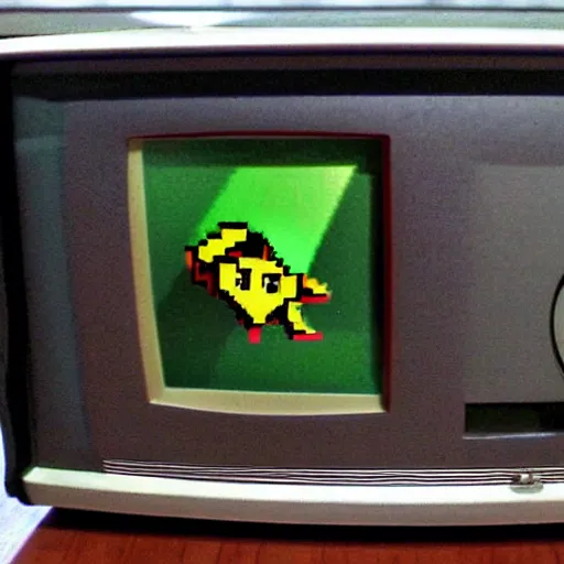 Image similar to photo of an old TV running Legend of Zelda: Ocarina of time