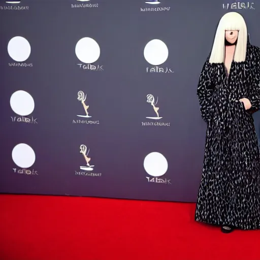 Image similar to Sia Furler red carpet