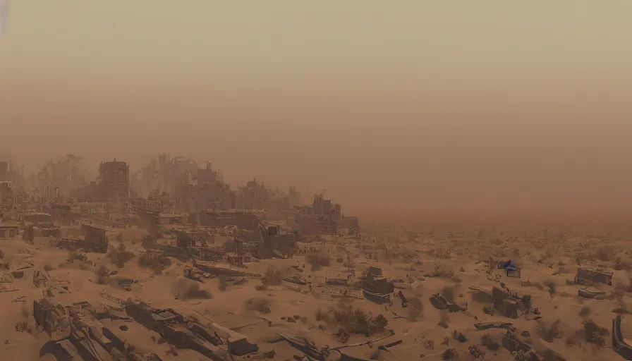 Prompt: washington city under sand in sandstorm, sand dunes, damaged buildings, hyperdetailed, artstation, cgsociety, 8 k
