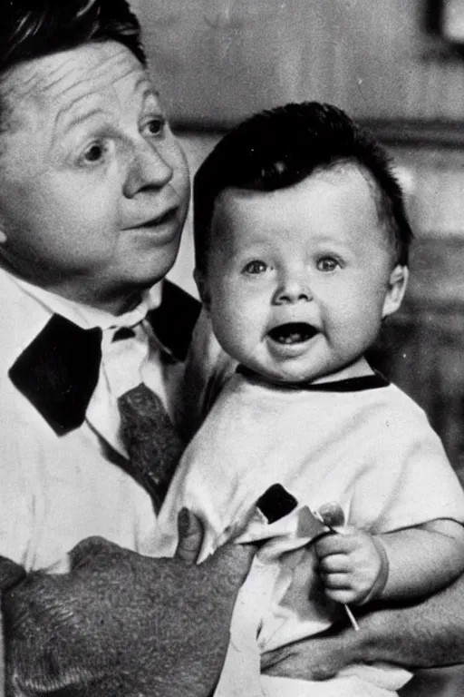 Image similar to mickey rooney as a baby