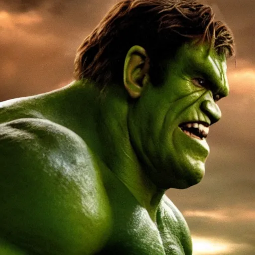 Prompt: Ewan McGregor as the Hulk