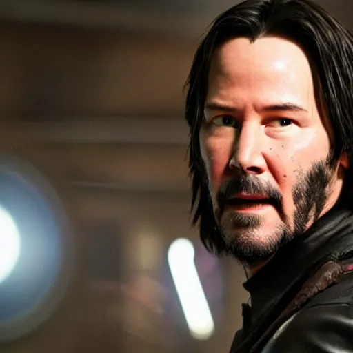 Prompt: Keanu Reeves Guardians of the Galaxy