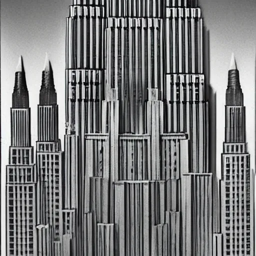 Prompt: The Empire State Building in a parallel universe, designed by Antoni Gaudi