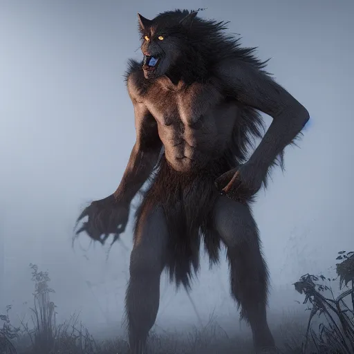 Image similar to werewolf from van helsing unreal engine hyperreallistic render 8k character concept art masterpiece