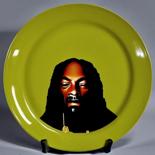 Image similar to snoop dogg china plate