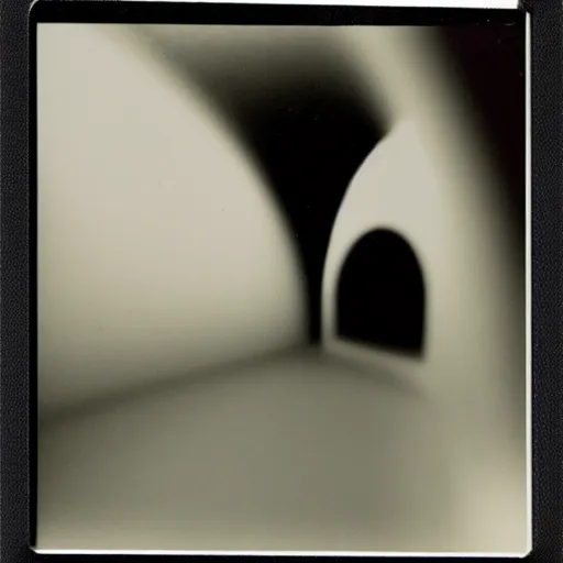 Image similar to inside of black hole, polaroid