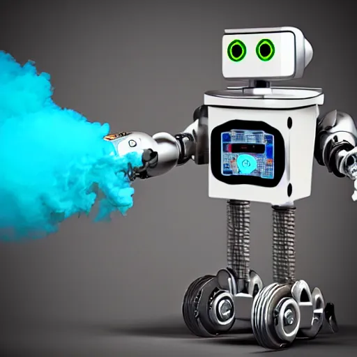 Image similar to vaping robot