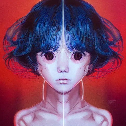 Image similar to city scavenger portrait girl soft light painted by james jean and katsuhiro otomo and erik jones, inspired by akira anime, smooth face feature, intricate oil painting, high detail illustration, sharp high detail, manga and anime 1 9 9 9