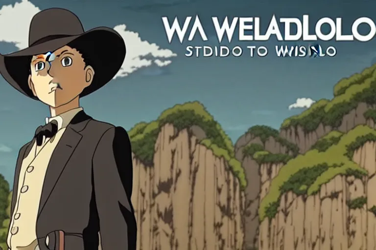 Prompt: ultra hd intro to Westworld studio ghibli