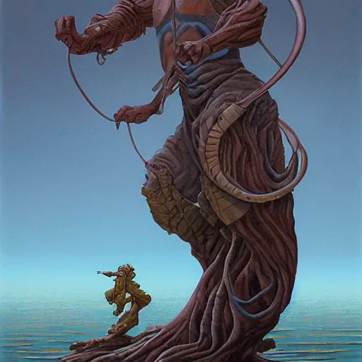 Image similar to A painting in the style of Michael Whelan