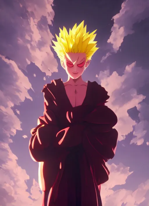 Image similar to madonna as hisoka from hunter x hunter, coherent, medium shot, waist up, studio ghibli pixar and disney animation sharp unreal engine 5, anime key art by greg rutkowski, bloom, dramatic lighting