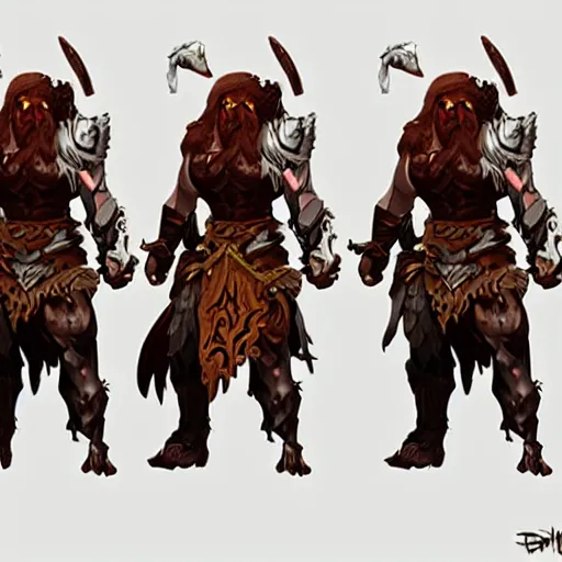 Prompt: highly detailed realistic concept art for high fantasy barbarian, by Blizzard, WETA, disney infinity style