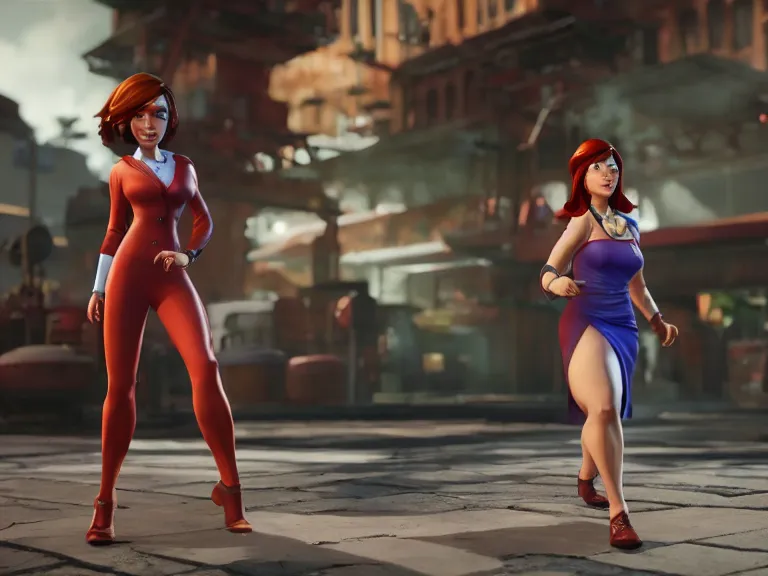 Prompt: lois griffin in mortal kombat 11, in-game cinematic, 4k, ps5 screen capture