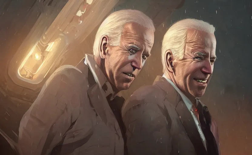 Image similar to highly detailed portrait of joe biden as a corpse, in gta v, stephen bliss, unreal engine, fantasy art by greg rutkowski, loish, rhads, ferdinand knab, makoto shinkai and lois van baarle, ilya kuvshinov, rossdraws, tom bagshaw, global illumination, radiant light, detailed and intricate environment