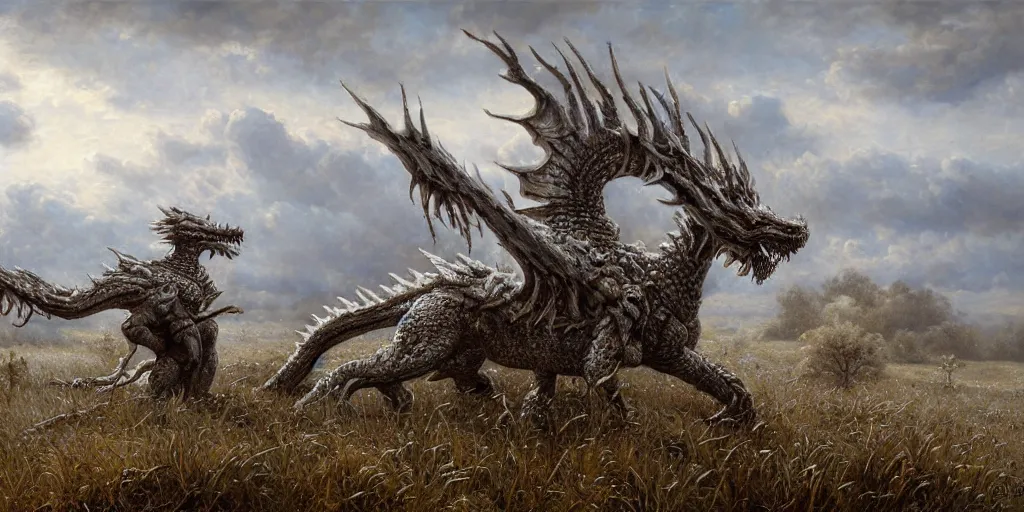 Image similar to Frost dragon by Daniel Ridgway Knight