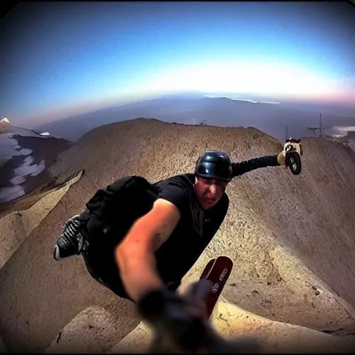 Prompt: epic award winning gopro extreme sports photography