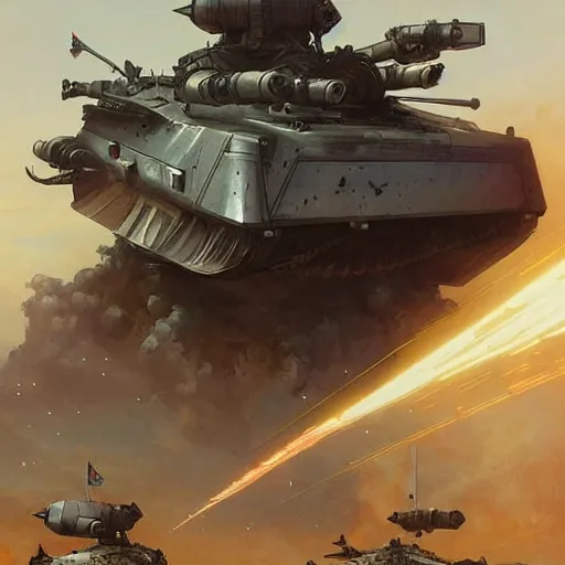 Image similar to Futuristic battle tank, advanced technology, steampunk, concept art, digital painting, highly detailed, illustration, art by artgerm and greg rutkowski and alphonse mucha