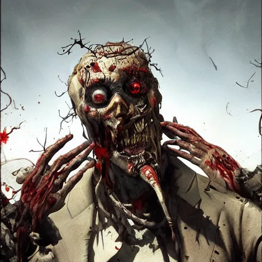 Image similar to zombie salvador dali geog darrow greg rutkowski