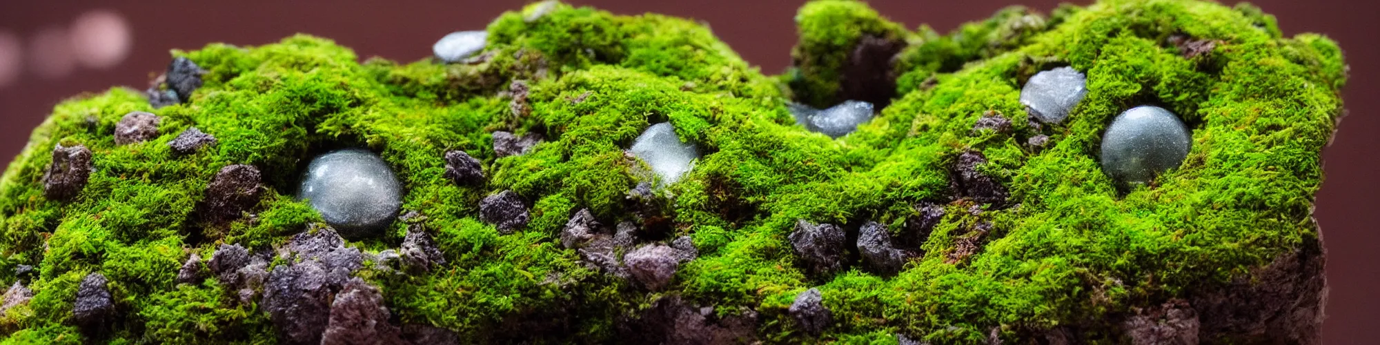 Image similar to moss terrarium, georgia o'keeffe, beautiful, bokeh