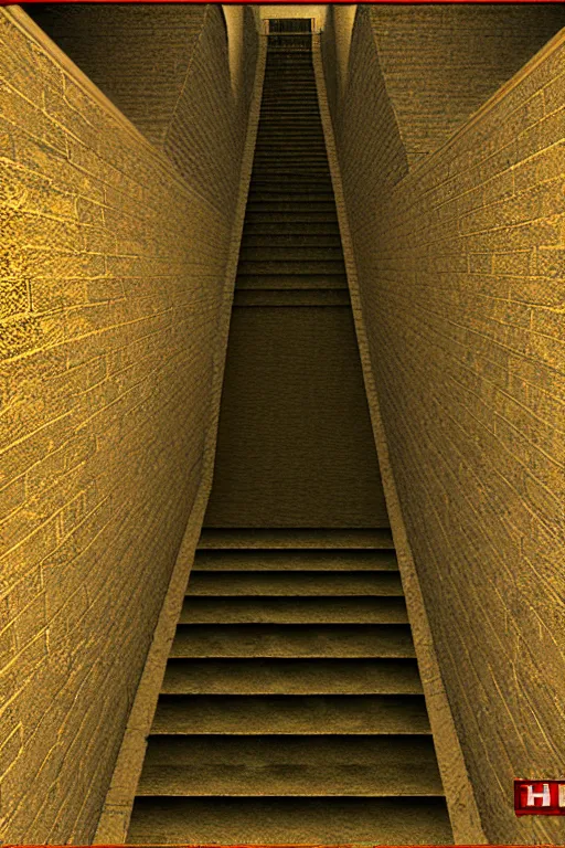 Prompt: stairway from hell to heaven hd 3 d