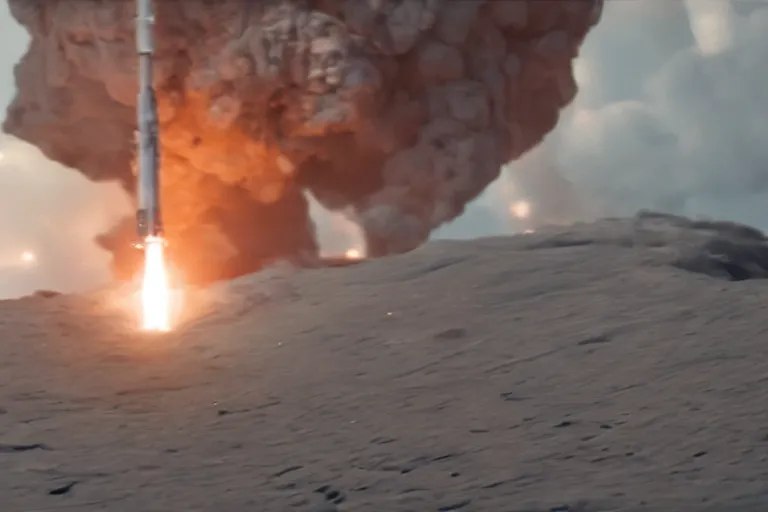 Image similar to vfx movie closeup spacex jedi by emmanuel lubezki