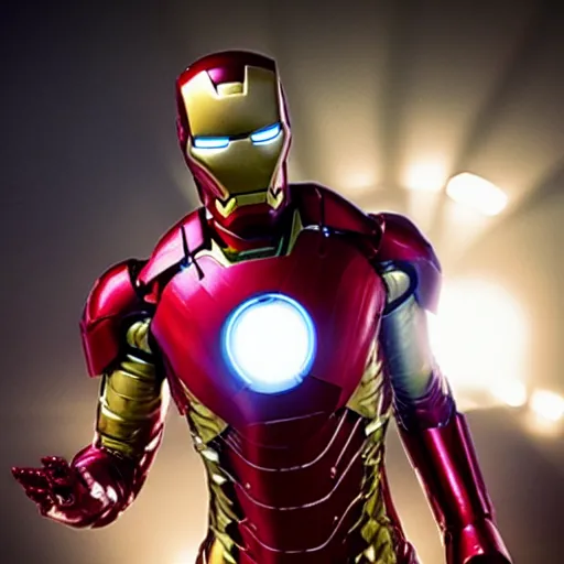 Prompt: film still of Snoop Dogg as Iron Man in the new Avengers film