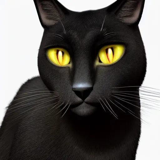 Prompt: black bombay cat, sad, animated, pixar studio, dreamworks, hyper realistic, detailed